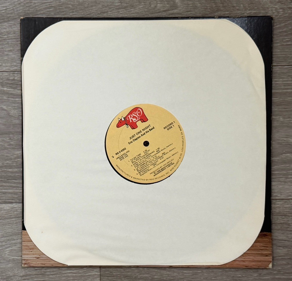 Eric Clapton ‎Just One Night 1980 RSO Records Orig. Vinyl LP STERLING RS-2-4202