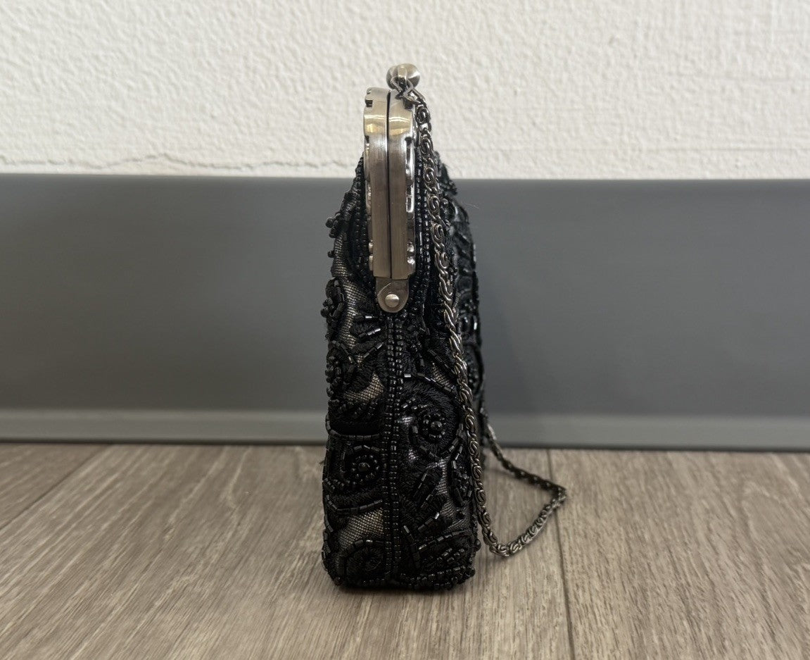 Womens Vtg Style Beaded Sequin Evening Handbag Prom /Homecoming /Wedding Clutch