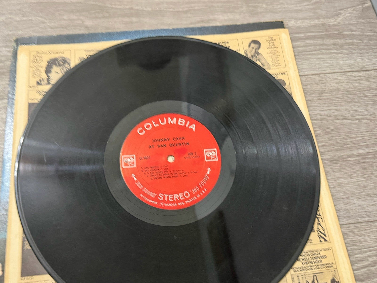 Johnny Cash at San Quentin Columbia CS 9827 Vinyl Album LP