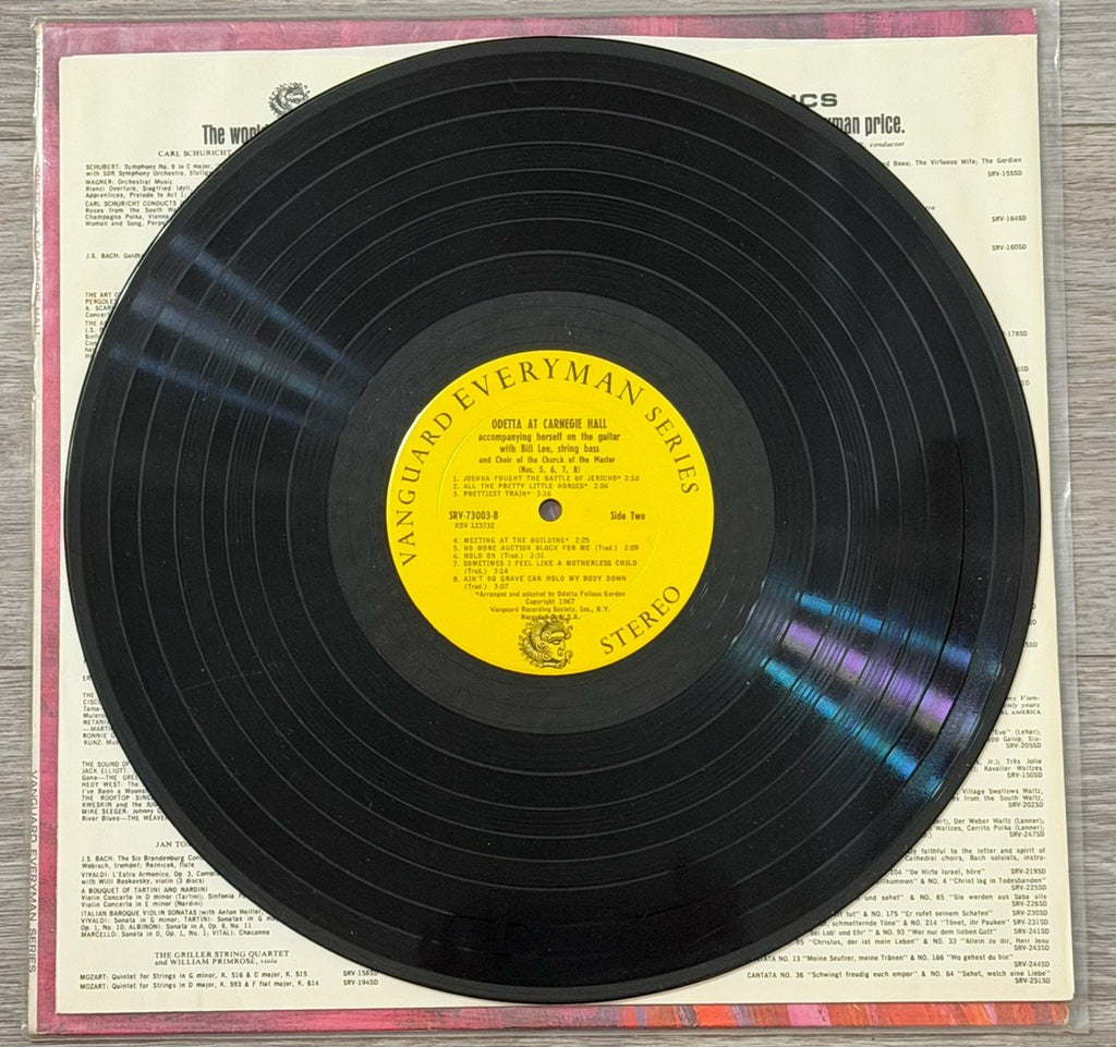 Vintage- ODETTA: At Carnegie Hall VANGUARD Everyman Series LP 33 RPM - SRV 73003