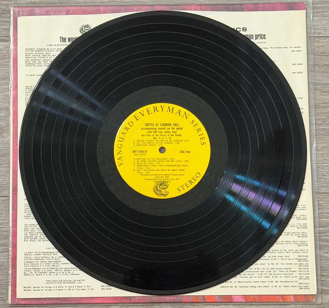 Vintage- ODETTA: At Carnegie Hall VANGUARD Everyman Series LP 33 RPM - SRV 73003