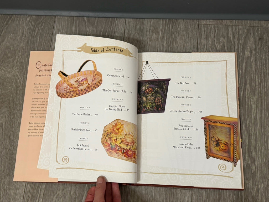 Painting a World of Enchantment Hardcover Instructional Book by Bobbie Takashima
