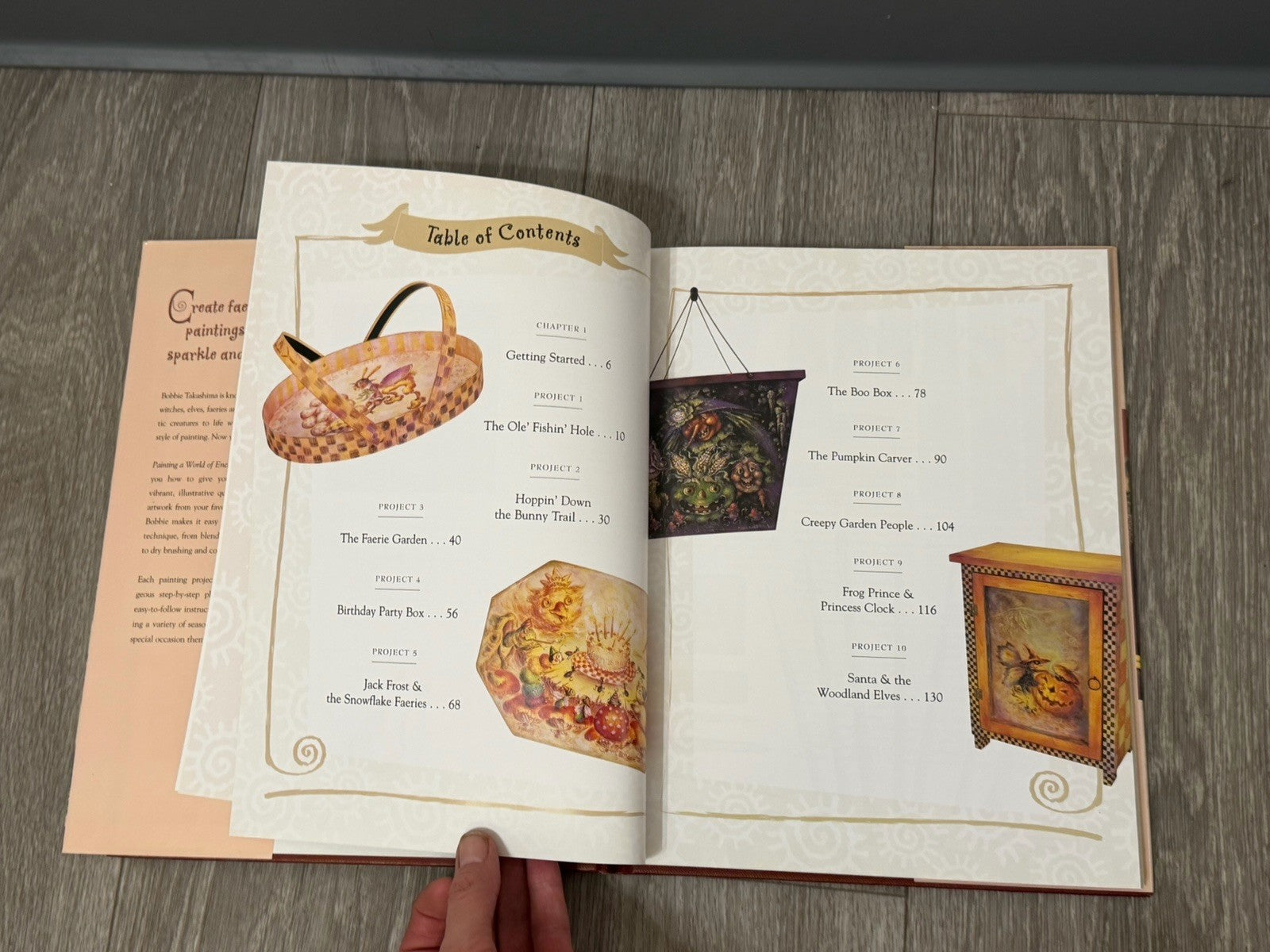 Painting a World of Enchantment Hardcover Instructional Book by Bobbie Takashima