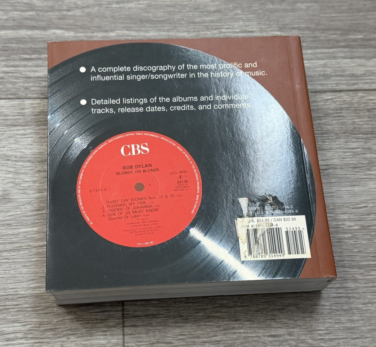 Bob Dylan Complete Discography - Paperback, by Brian Hinton