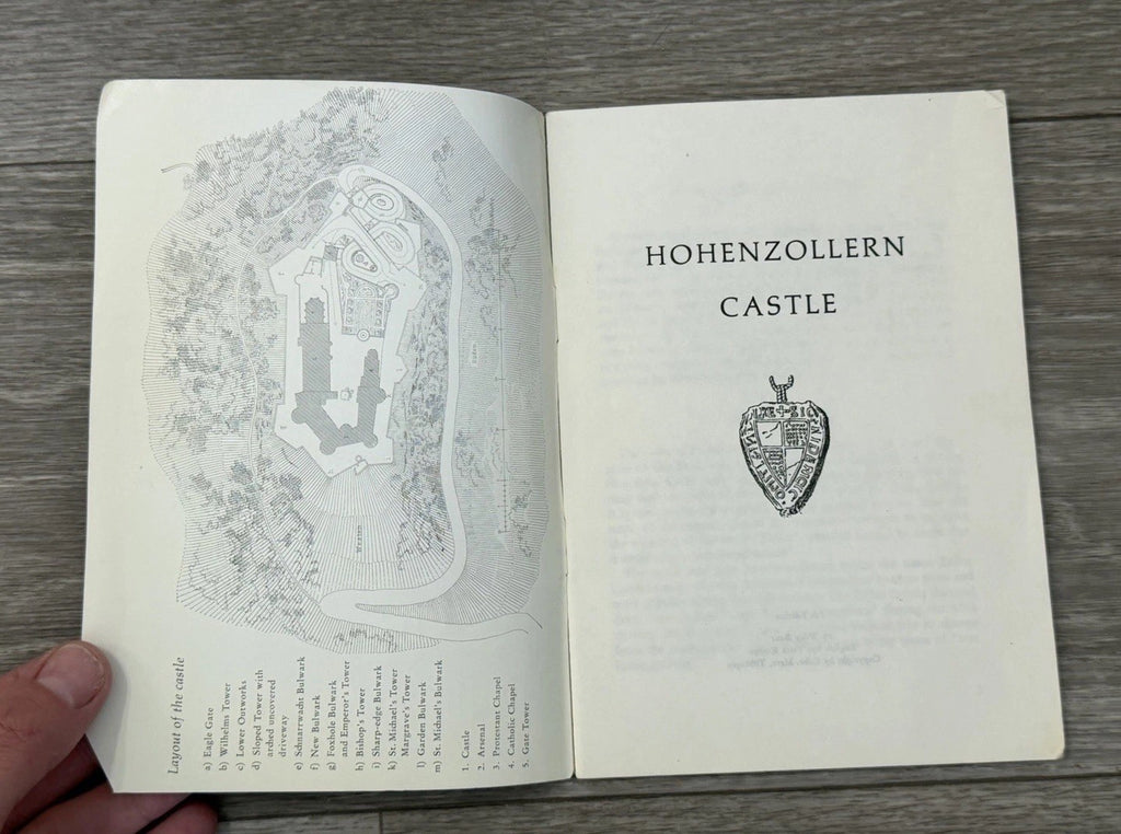 Vintage Burg Hohenzollern Castle Germany Mini Guide Booklet German History