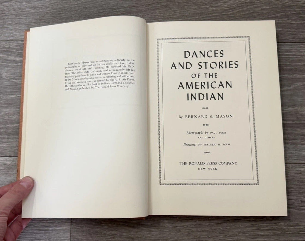 Dances & Stories Of The American Indian HC 1944 By Bernard Mason