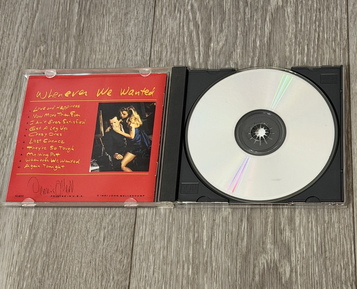 John Mellencamp – Whenever We Wanted CD 1991 Mercury Rock Album Tested VG