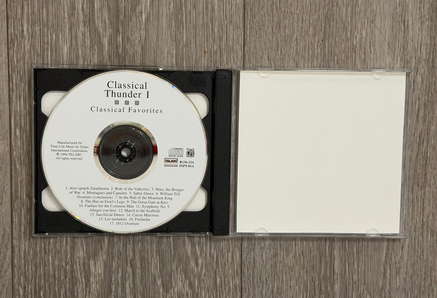 Classical Thunder CD The Time Life Library Of  Classical Favorites  VG+ VTG 1994