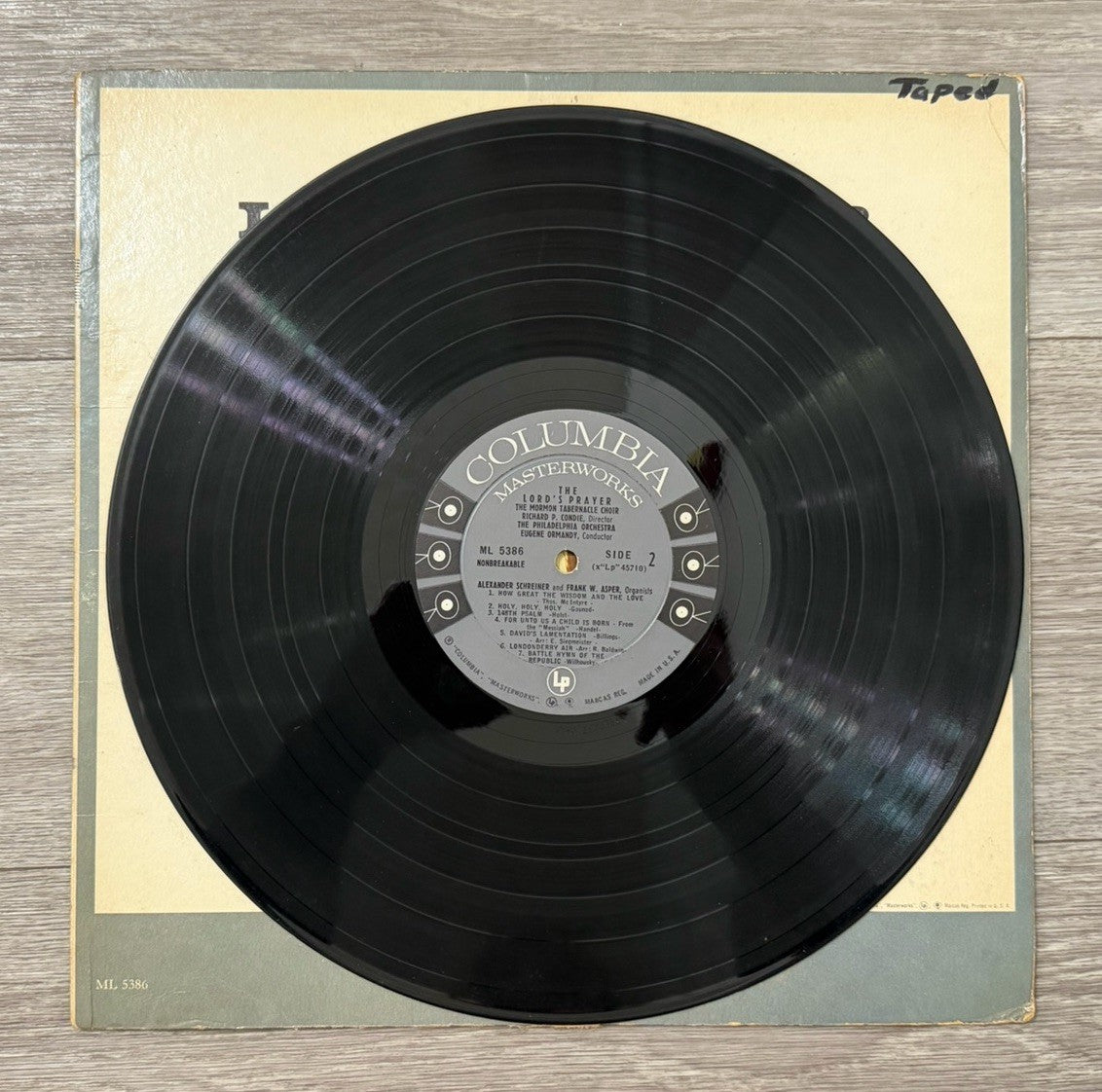 "The Lord's Prayer" Vinyl LP