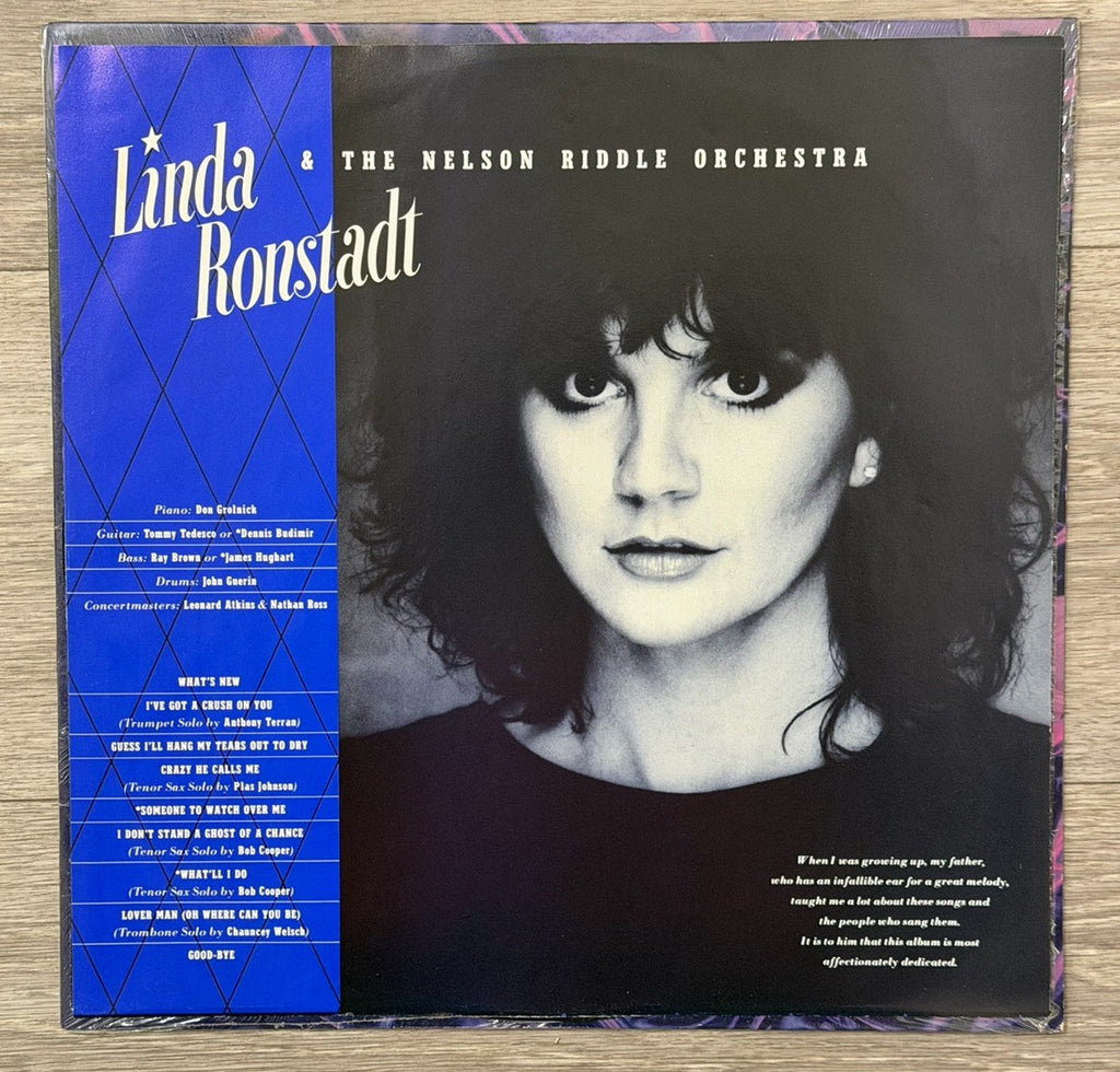 Linda Ronstadt & Nelson Riddle Orchestra - What's New 1983 60260 LP VG