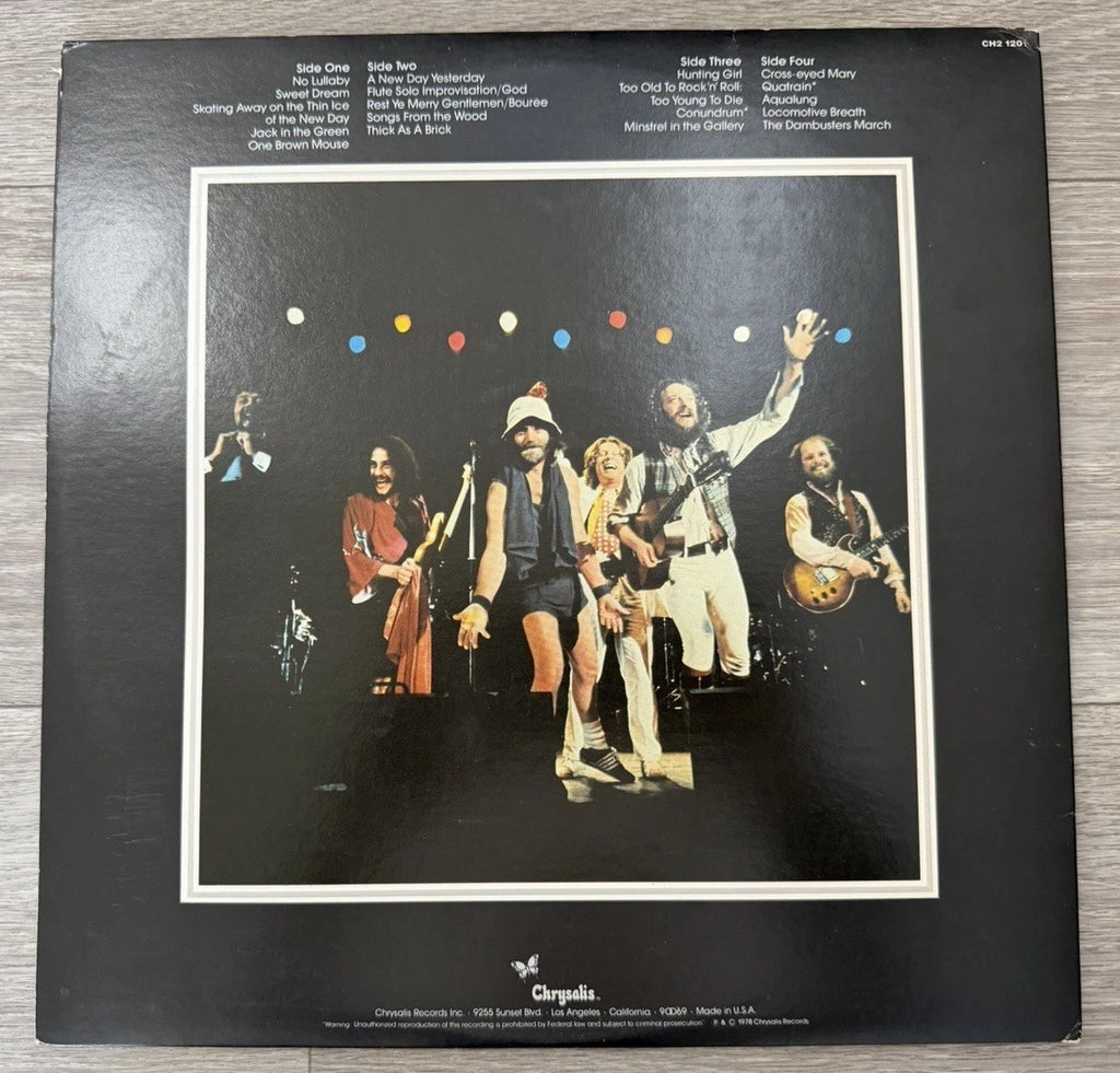 Jethro Tull Live - Bursting Out 2x LP Vinyl OG Chrysalis CH2-1201 US 1978