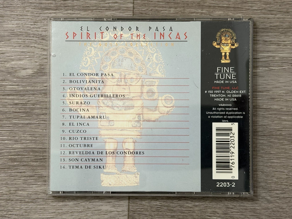 EL CONDOR PASA SPIRIT OF THE INKAS FLUTE MUSIC OF THE ANDES GOLD COLLECTION CD
