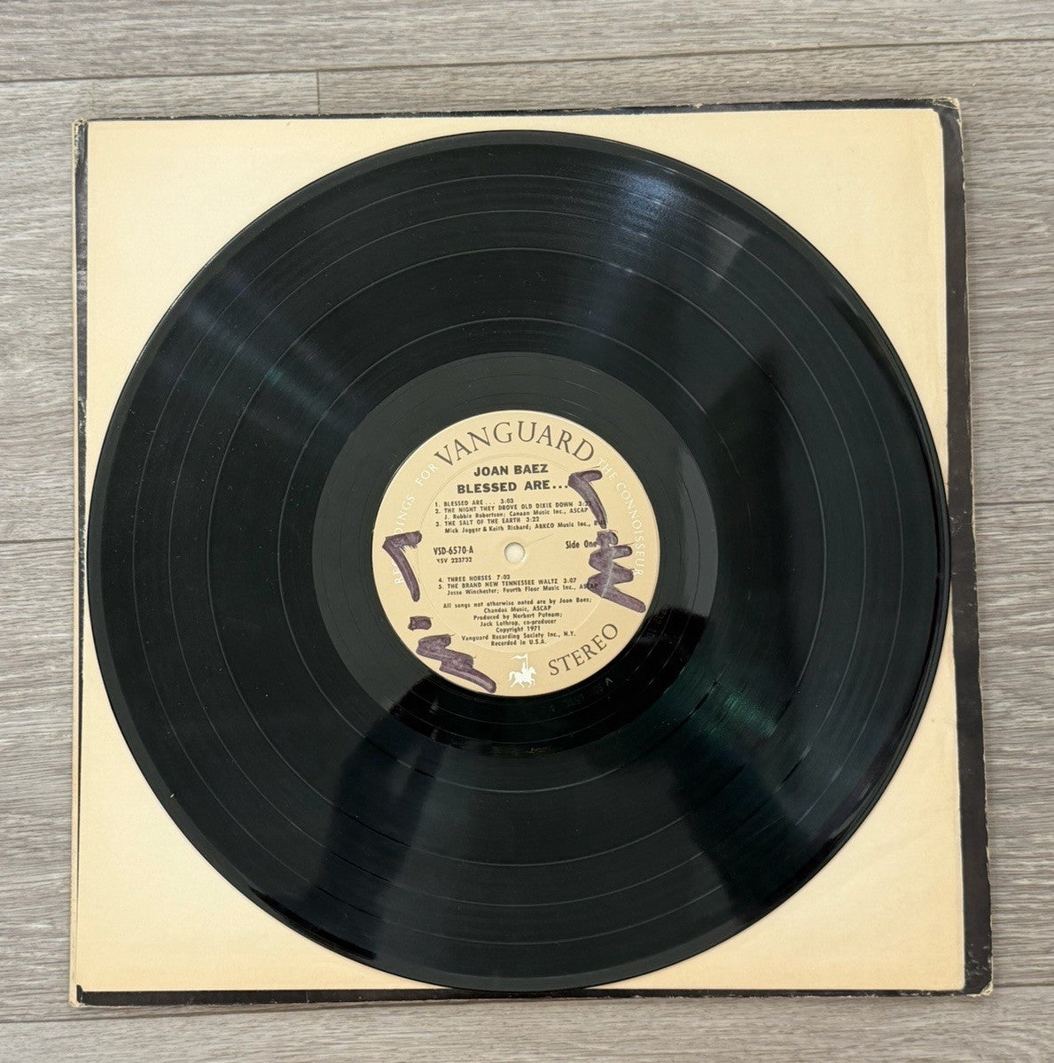 Vanguard 1971 JOAN BAEZ BLESSED ARE... lp VSD-6570 2 record set G+ (UP)