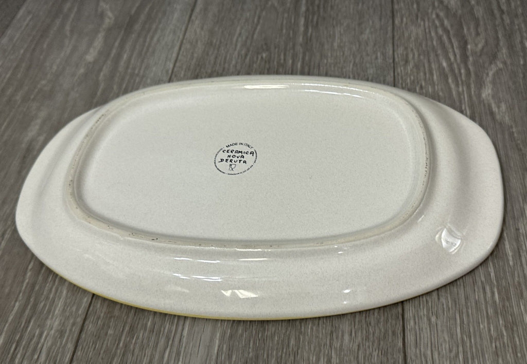 Ceramica Nova Deruta 12 In. Oval Serving Dish-Hand Painted Follia Pattern