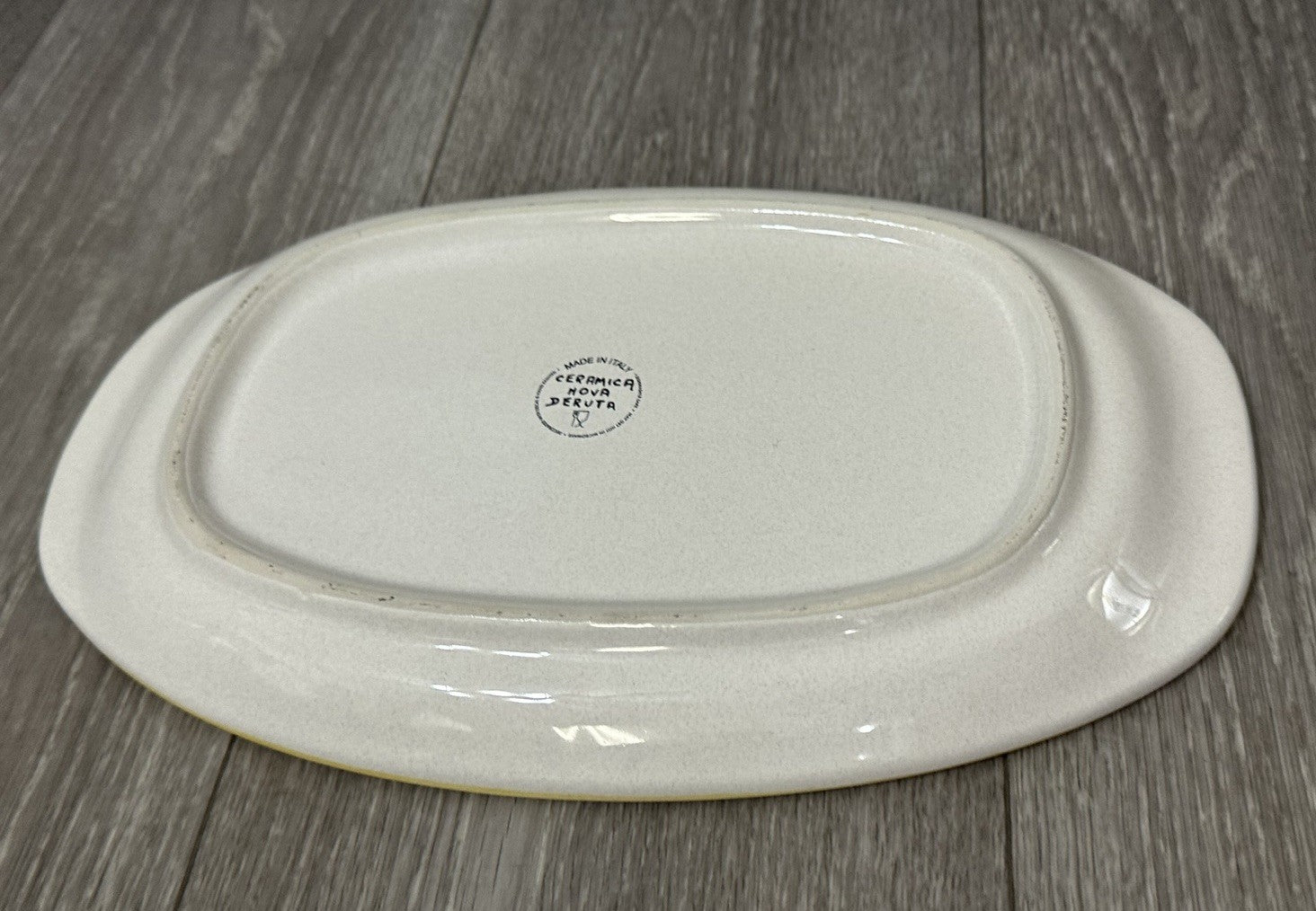 Ceramica Nova Deruta 12 In. Oval Serving Dish-Hand Painted Follia Pattern