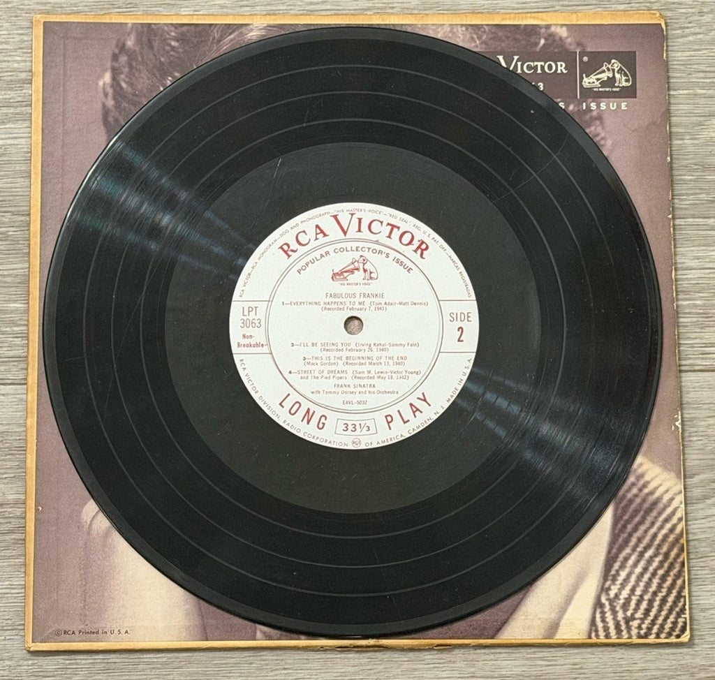 Fabulous Frankie ~ Frank Sinatra LPT3063 RCA  33 Record