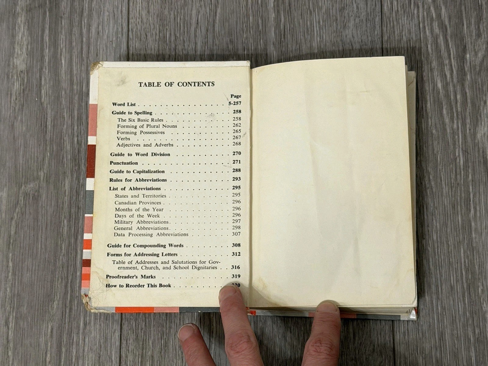 Vintage Instant Spelling Dictionary Book