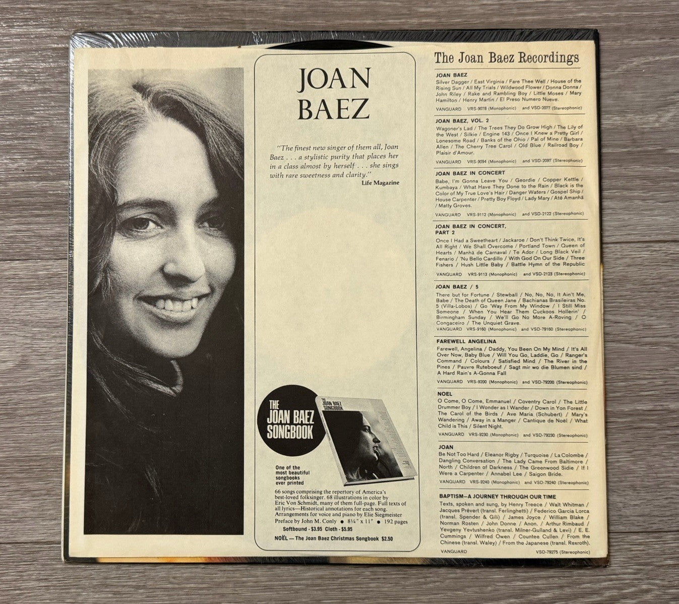 Joan Baez - Noel Vinyl LP