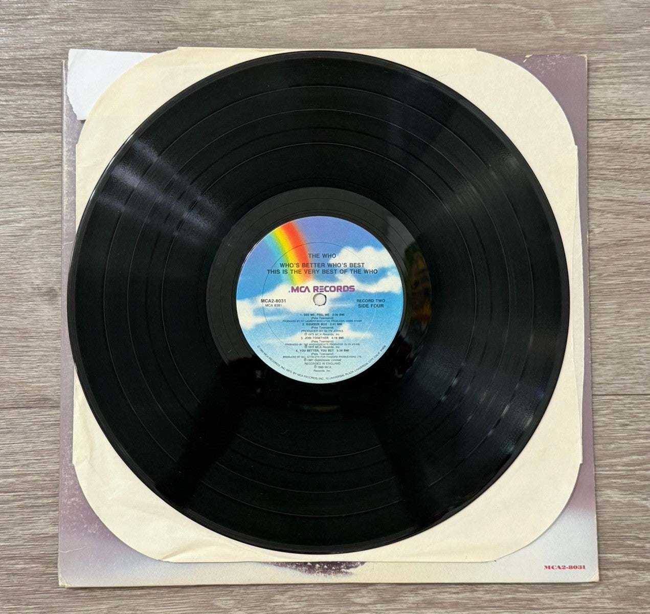 The Who – Who’s Better Who’s Best 1×LP MCA2-8031 1988 VG+ Missing One Record