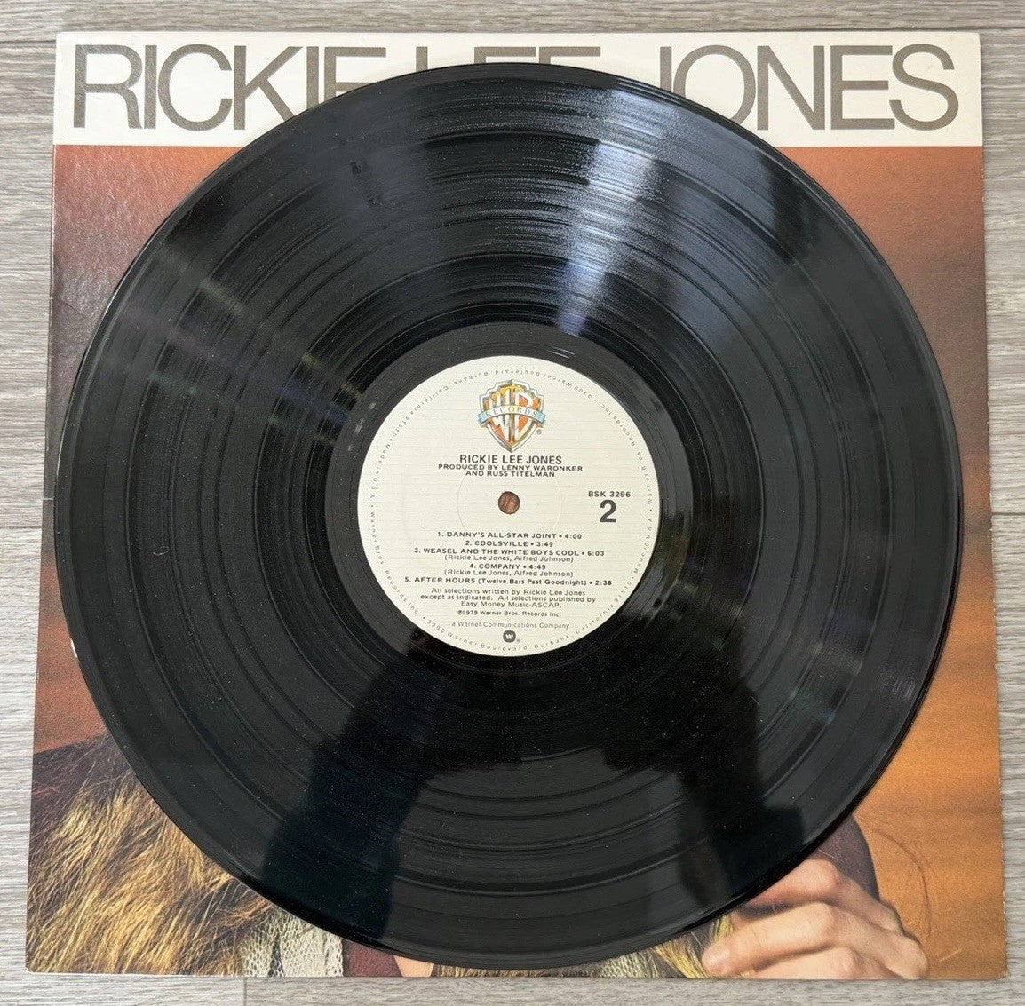 RICKIE LEE JONES - Self Titled (1979) - 12" Vinyl Record LP - GOOD
