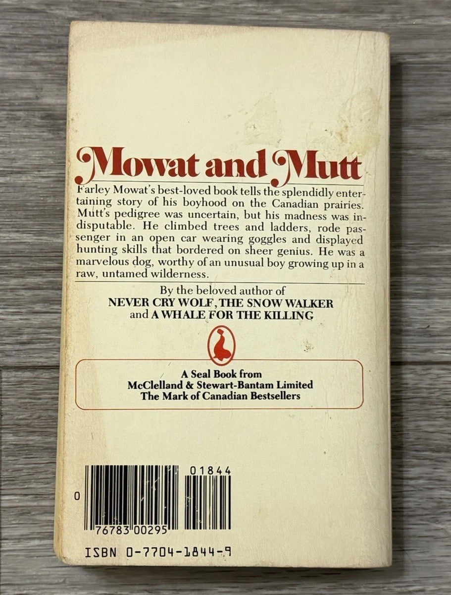 The Dog Who Wouldn't Be Mass Market Paperbound Farley Mowat