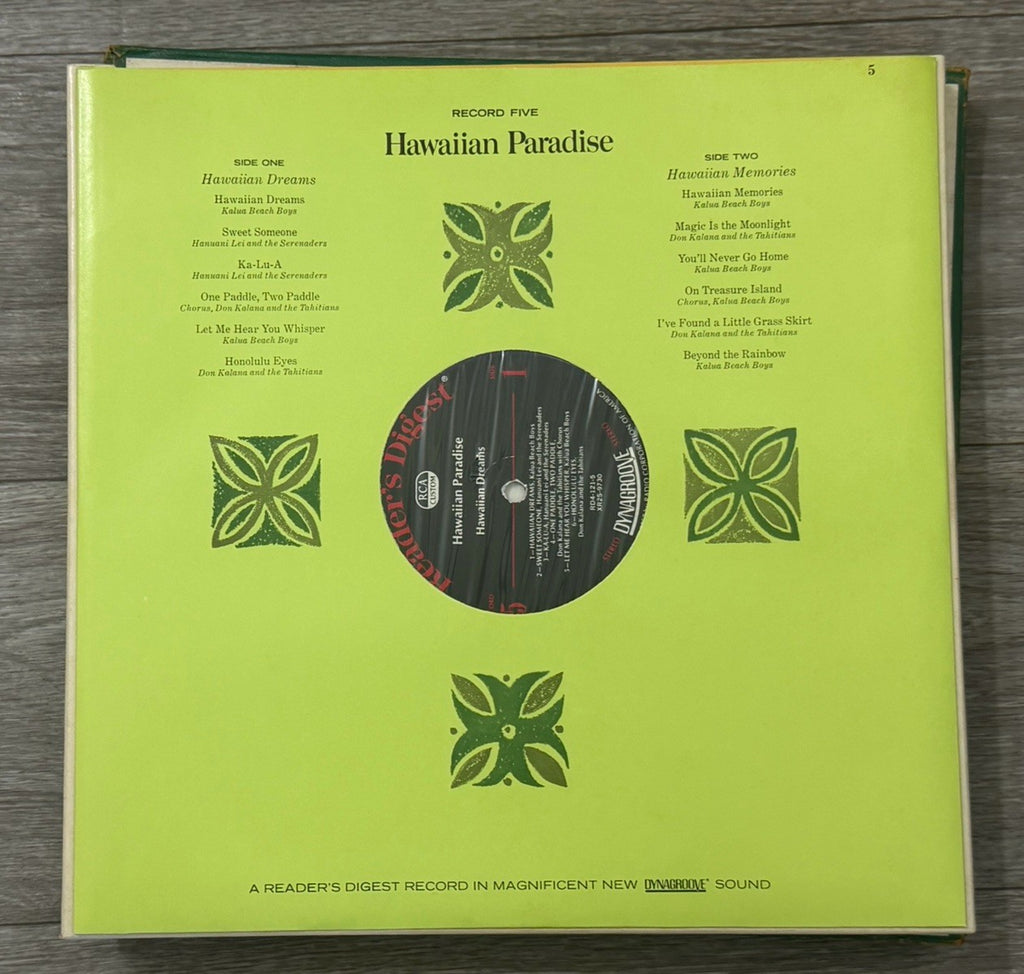 Hawaiian Paradise: Delightful Music Of The Islands Vinyl, 5 LP, 1970 Box Set