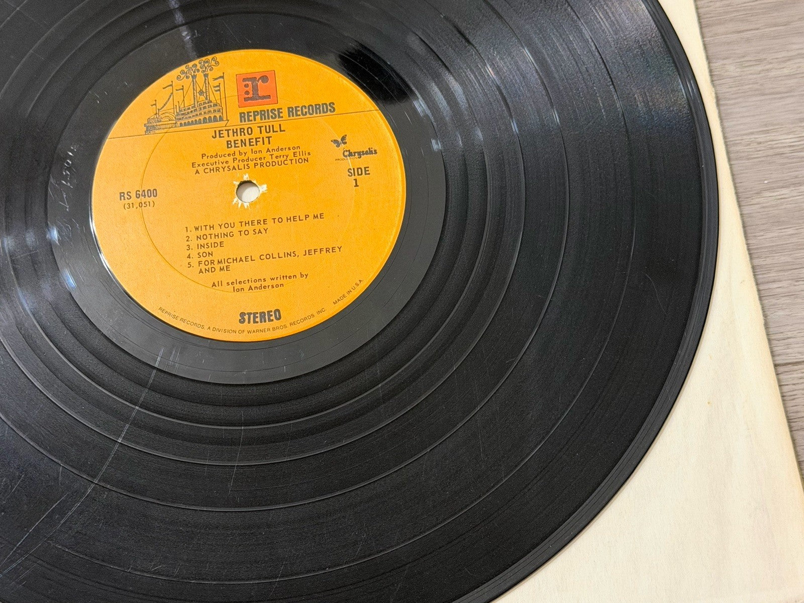 Jethro Tull Benefit -  Vinyl Album  1970  Reprise - RS 6400 VG/G
