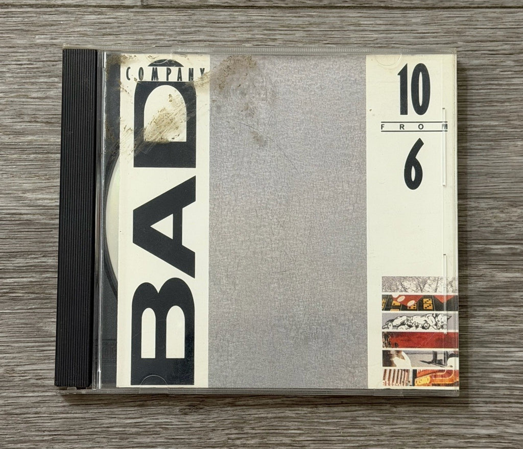 10 from 6 by Bad Company CD 1985 Atlantic Label A2 81625 Cracked Case