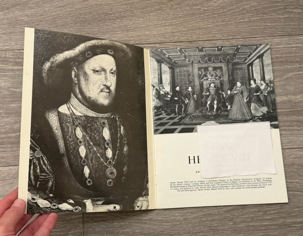 King Henry VIII By GWO Woodward 1969 Booklet FAST FREE SHIPPING!!