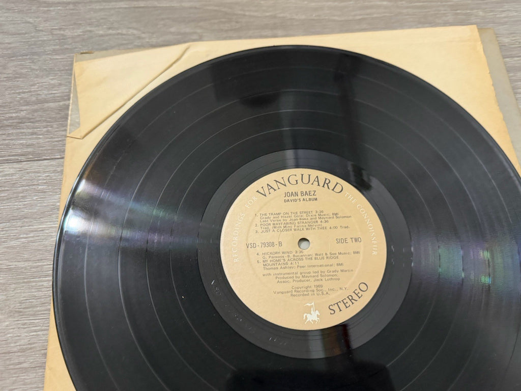 JOAN BAEZ” David's Album”  1969 Stereo Vinyl Vanguard  LP
