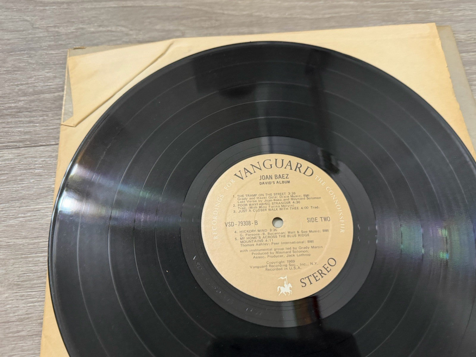 JOAN BAEZ” David's Album”  1969 Stereo Vinyl Vanguard  LP