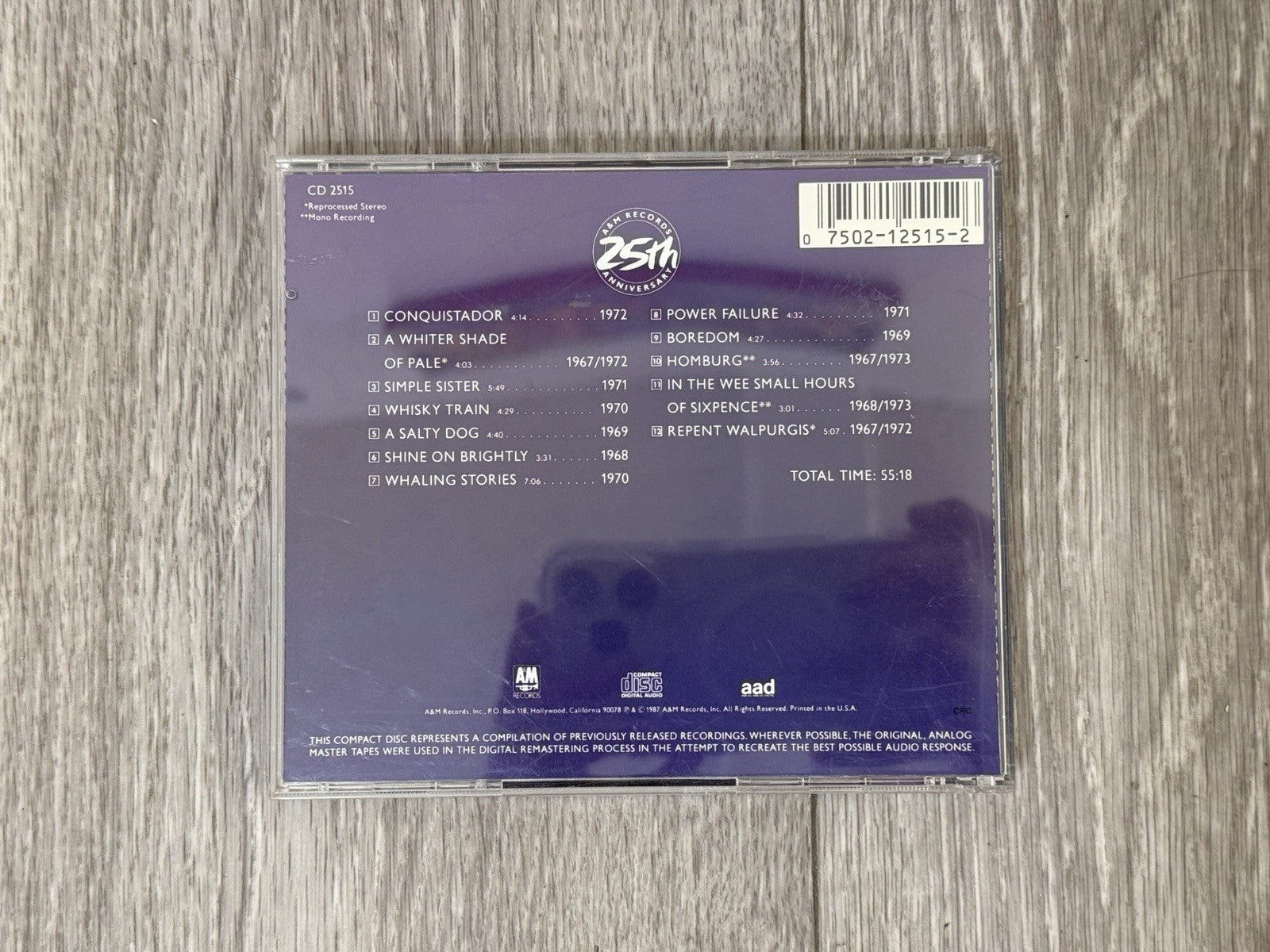 Vintage Classics - Audio CD By Procol Harum - VG+/VG