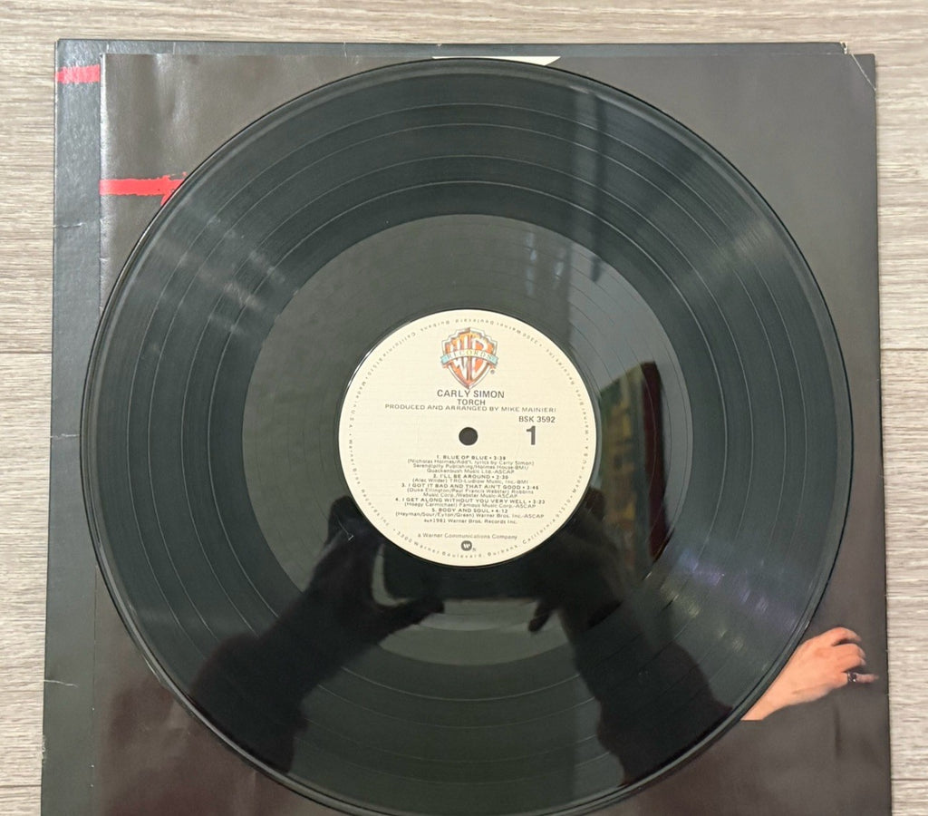Carly Simon - Torch, Vinyl LP, First Pressing, 1981, Warner Bros., BSK3592
