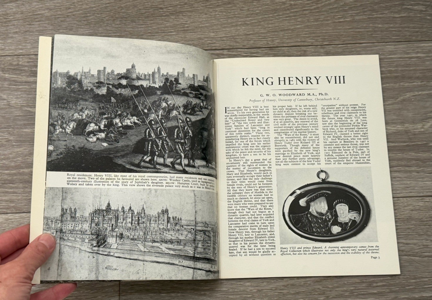 King Henry VIII By GWO Woodward 1969 Booklet FAST FREE SHIPPING!!