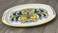 Ceramica Nova Deruta 12 In. Oval Serving Dish-Hand Painted Follia Pattern