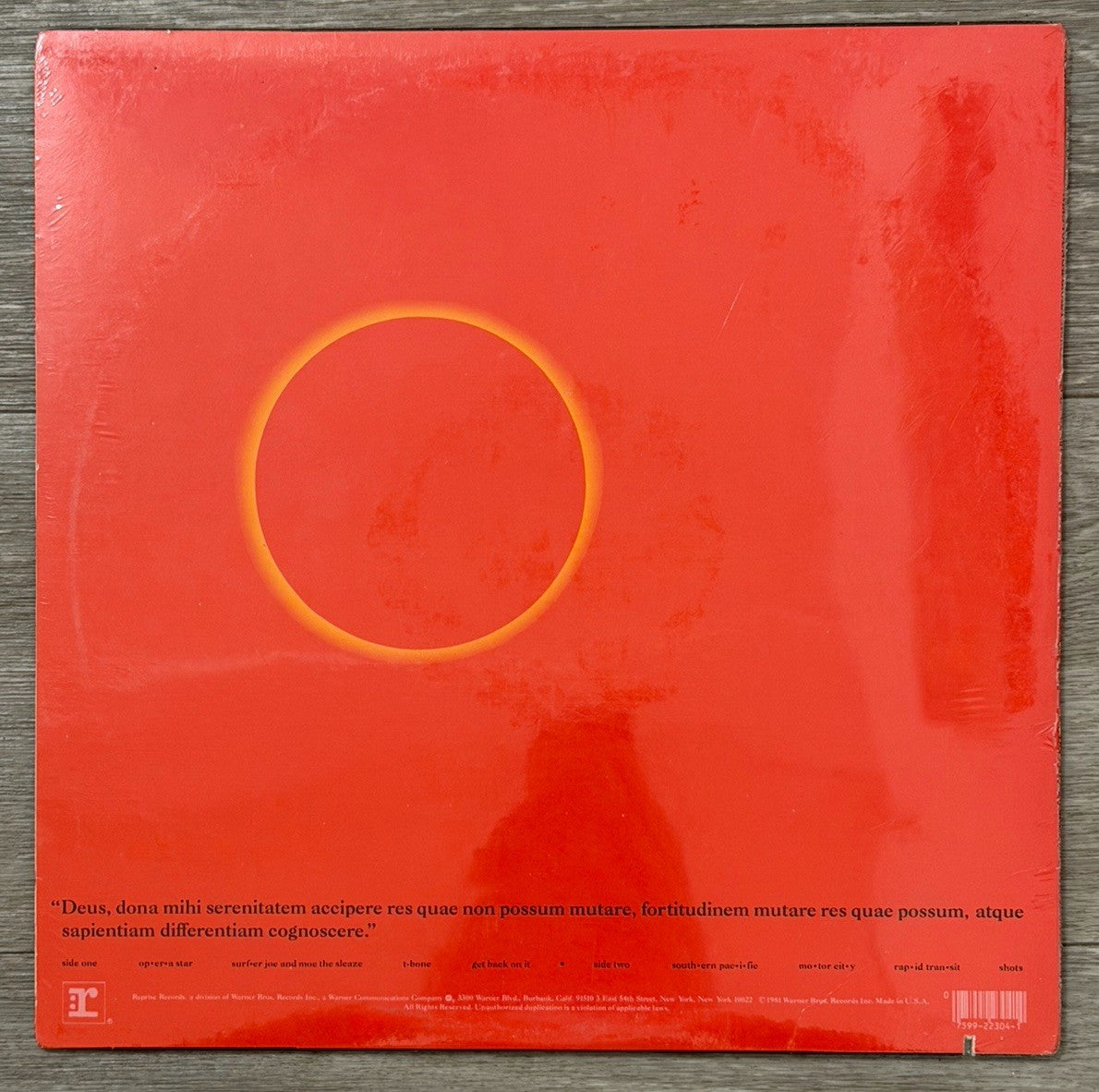 NEIL YOUNG & CRAZY HORSE Reactor HS2304 SLM LP Vinyl CUTOUT - Still Sealed Hype