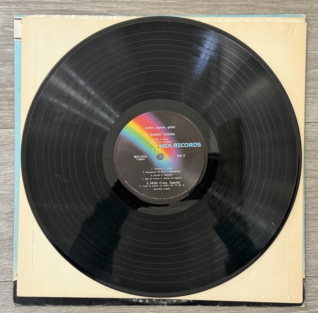 Andres Segovia: Castles of Spain -MCA-2534 Moreno Torroba Stereo DL 710171 Decca