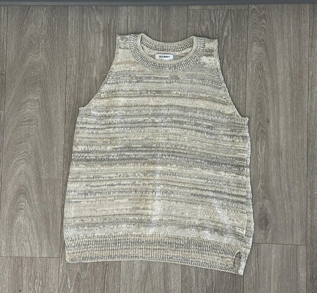 Old Navy | Beige Sleeveless Sweater Vest | Women's Size M