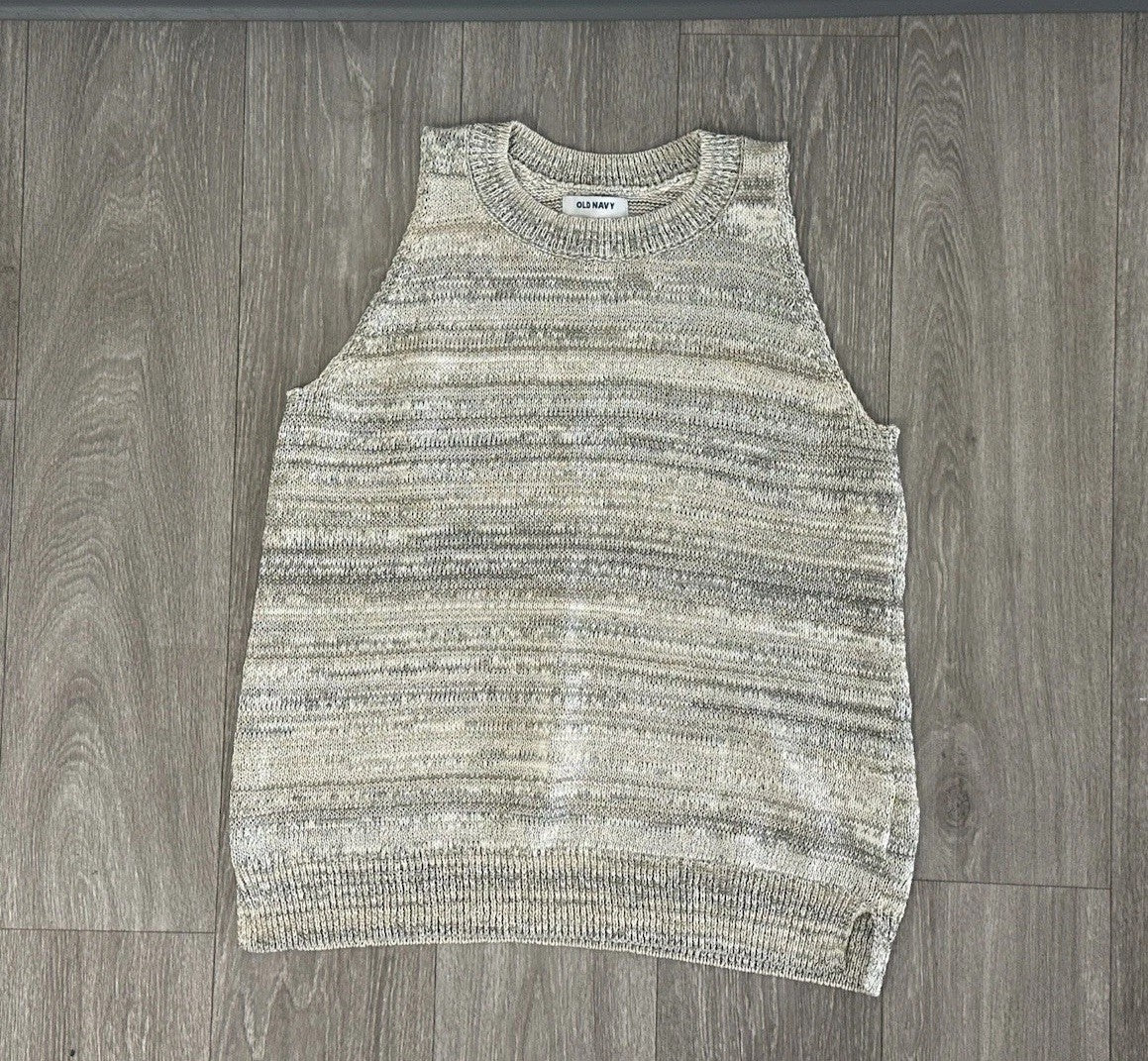 Old Navy | Beige Sleeveless Sweater Vest | Women's Size M