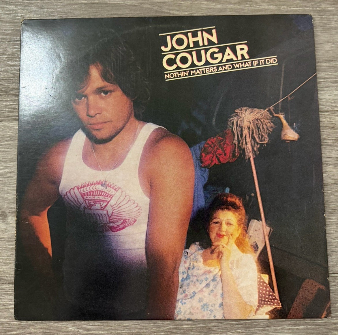 JOHN COUGAR- LP Nothin matters and what if it did 1980 Riva  vinyl