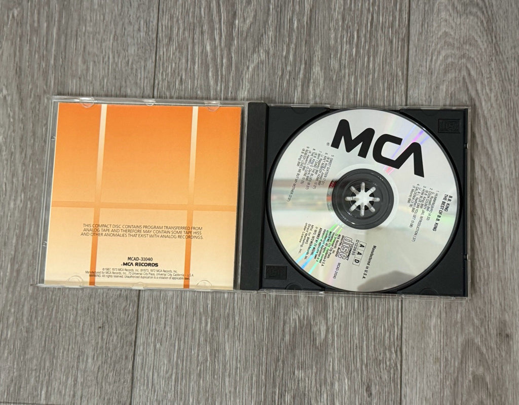 VINTAGE CD The Best of B.B. King MCAD-31040 Contains 9 songs VG+ 1987