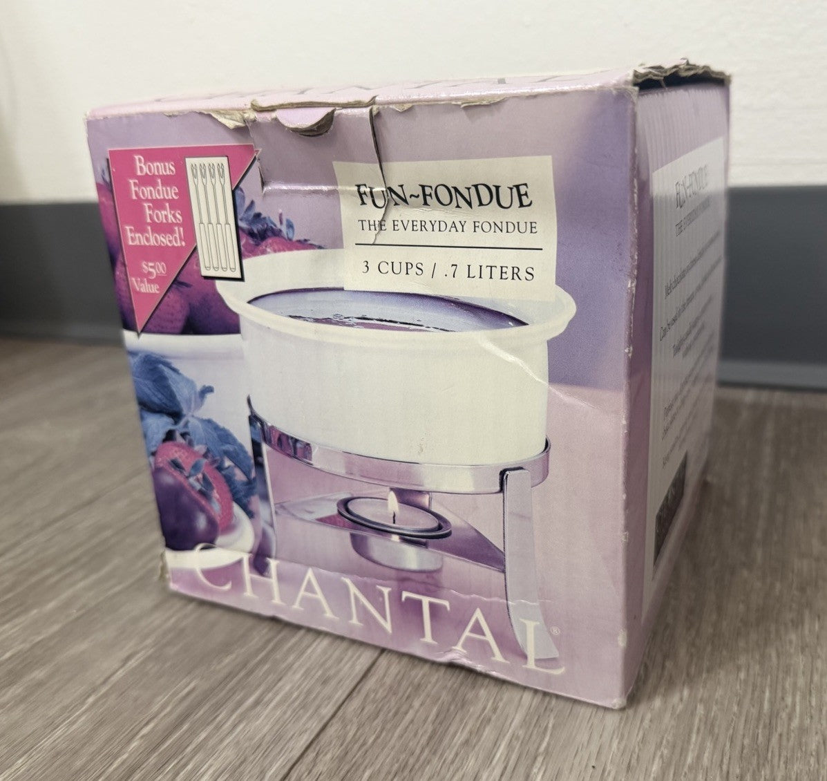 Chantal The Fun-Fondue Tealight Warmer Fondue forks not included