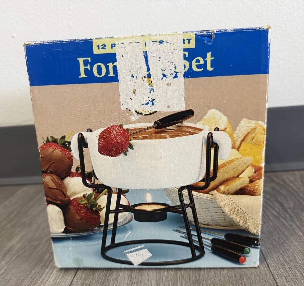 Fondue Set In Box NOS Great For Chocolate Cheese Fondue WILTON