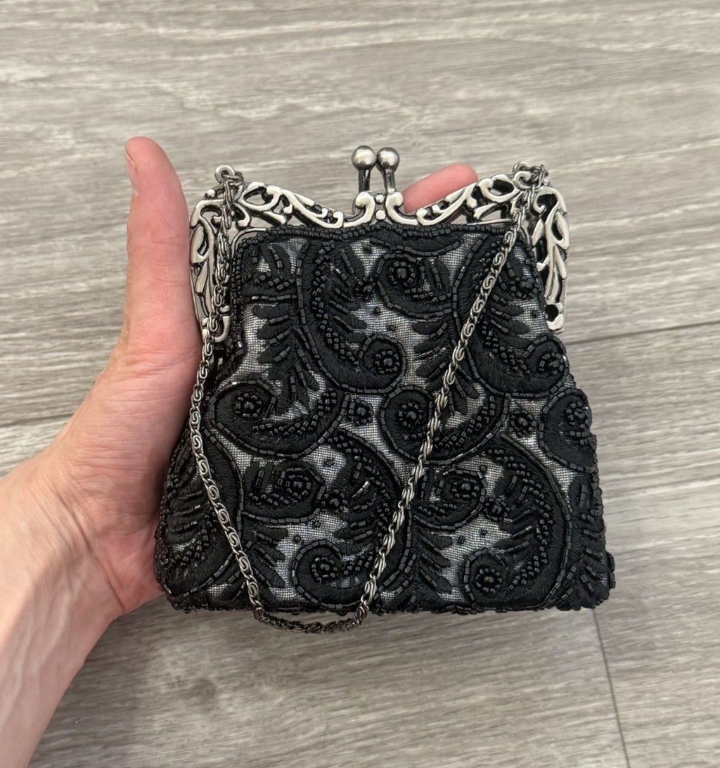 Womens Vtg Style Beaded Sequin Evening Handbag Prom /Homecoming /Wedding Clutch