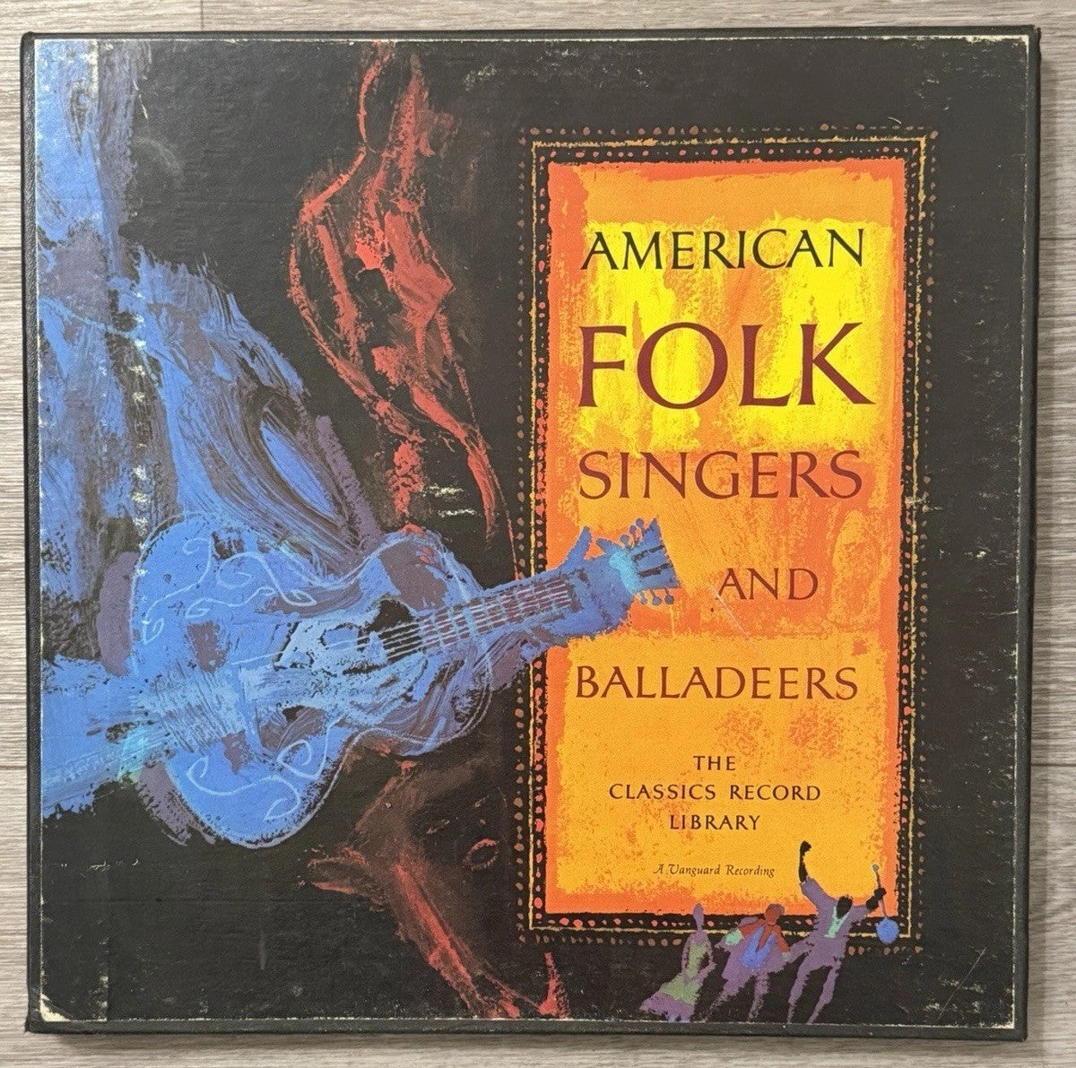 AMERICAN FOLK SINGERS & BALLADEERS Vanguard SRL-5644 3-Lp Box Set one Missing LP