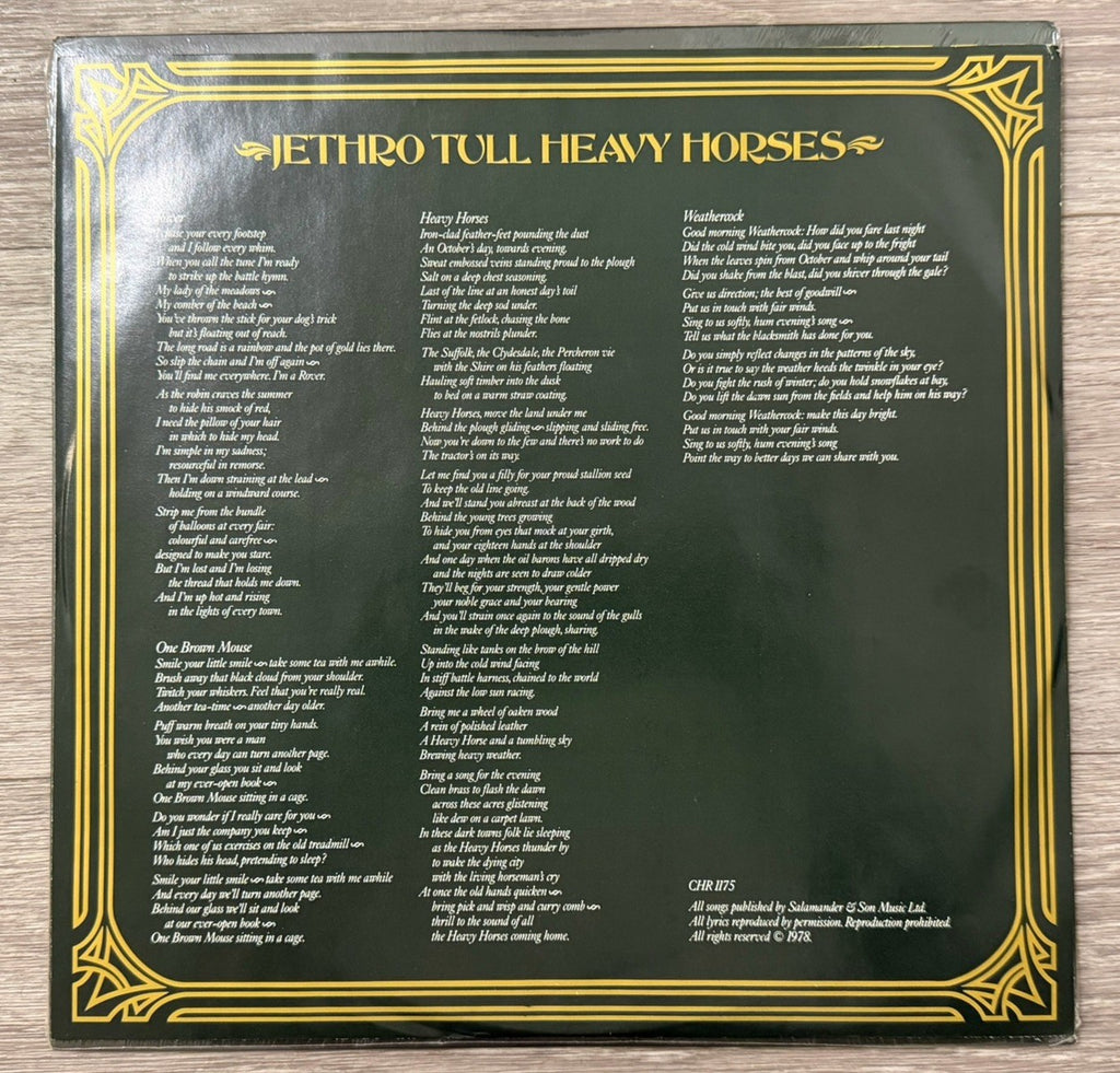 Jethro Tull - Heavy Horses - Vinyl Album