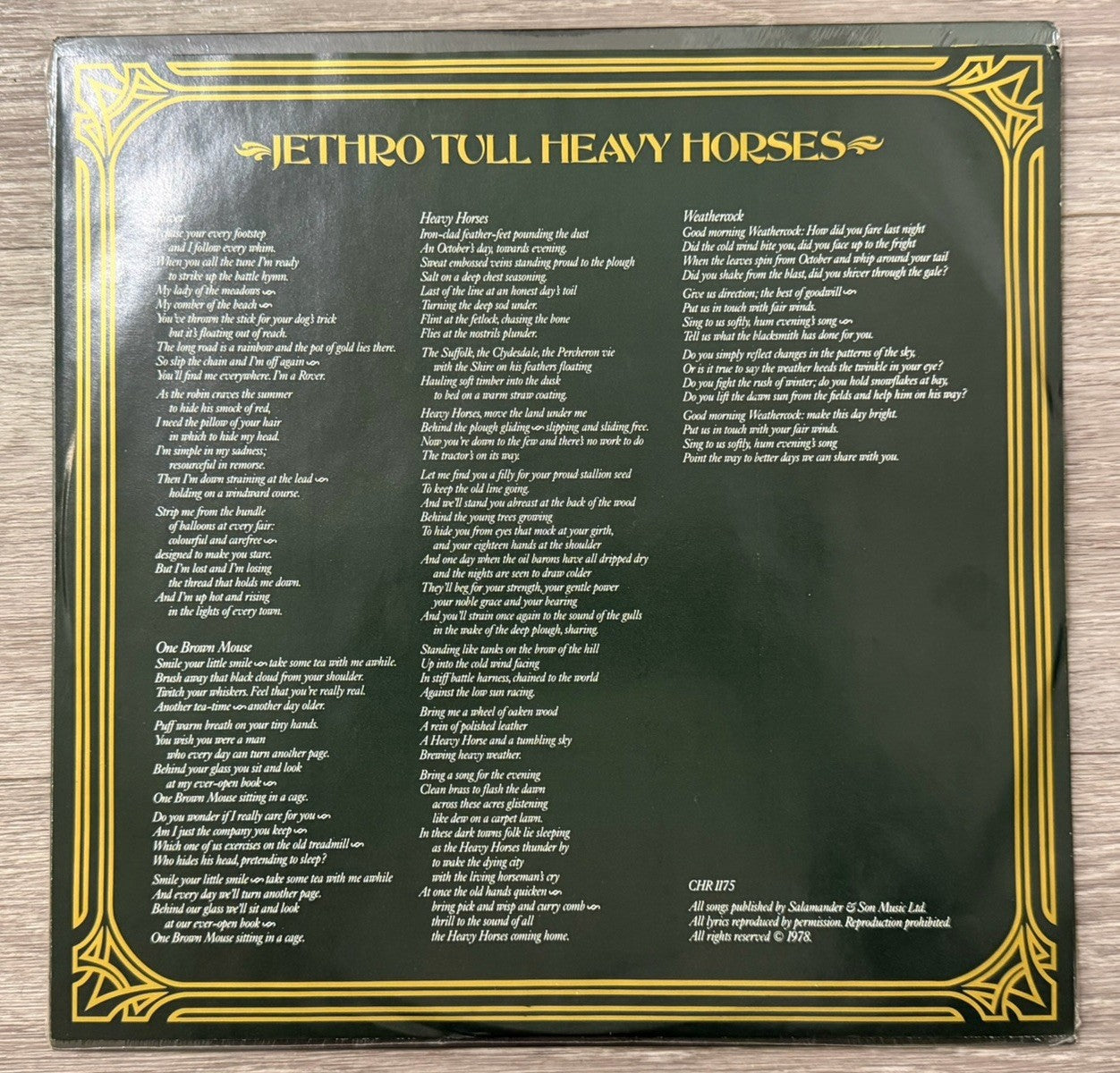 Jethro Tull - Heavy Horses - Vinyl Album