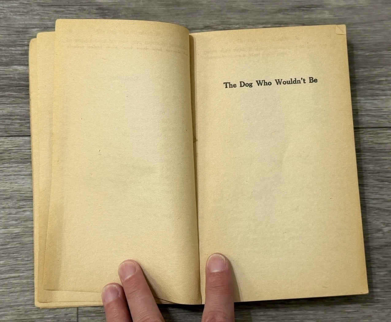 The Dog Who Wouldn't Be Mass Market Paperbound Farley Mowat
