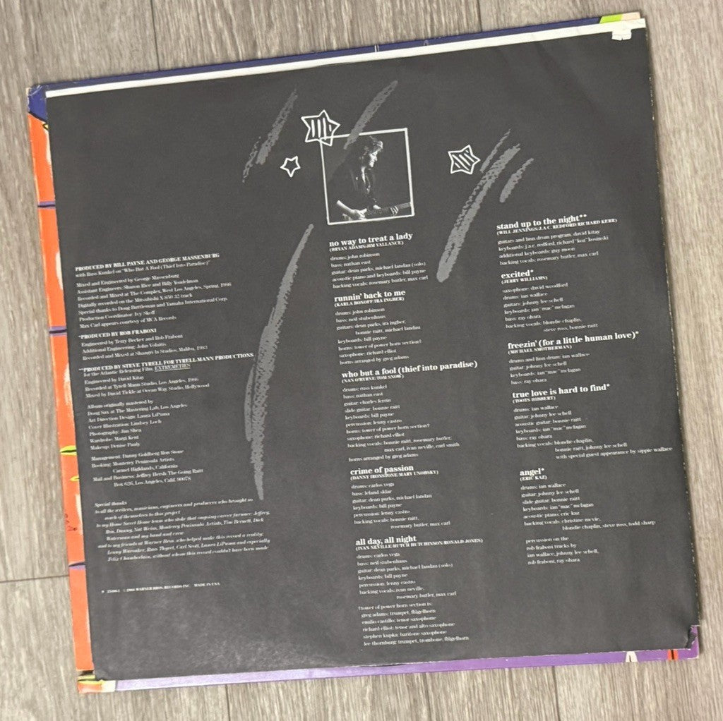 Bonnie Raitt Nick Of Time Vinyl LP 1989 Warner Bros. Cut Out Through Sleeve VG+