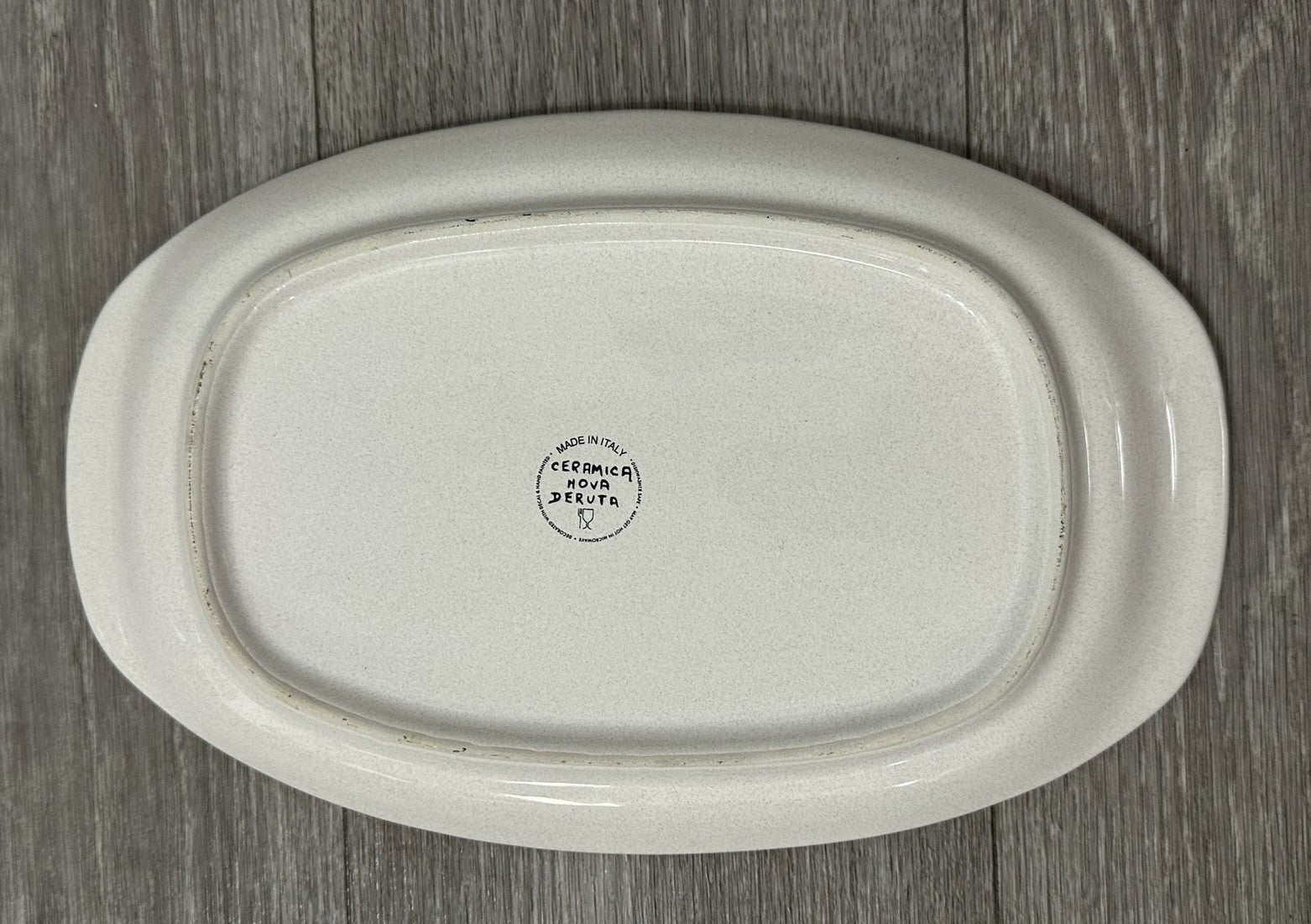 Ceramica Nova Deruta 12 In. Oval Serving Dish-Hand Painted Follia Pattern